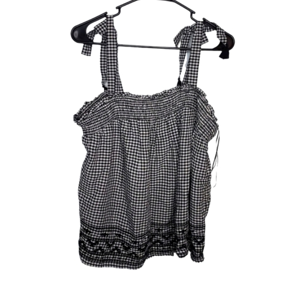 Old Navy NWT Black & White Crop Top Size Large - Picture 1 of 10